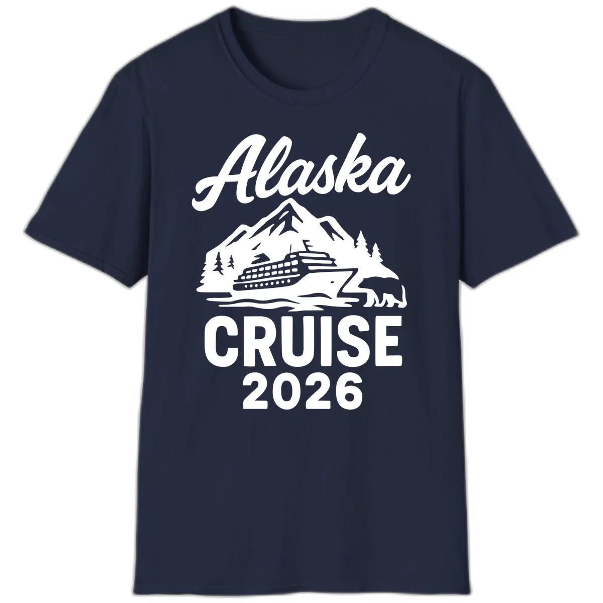 Alaska Cruise 2026 Adventure T-Shirt in Navy