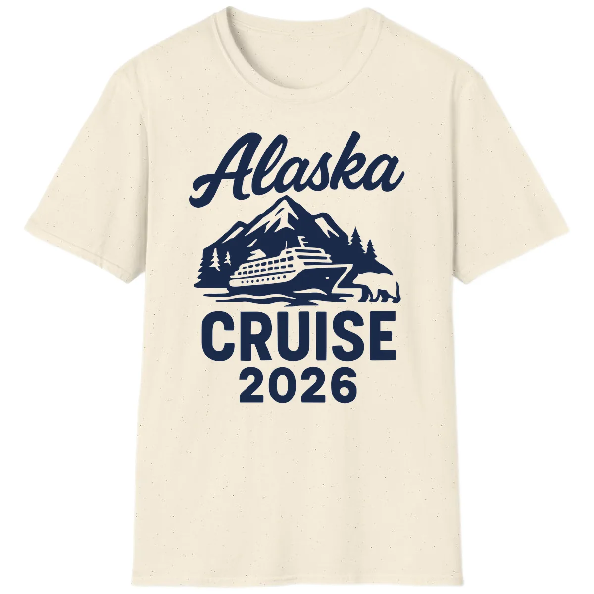 Alaska Cruise 2026 Adventure T-Shirt in Natural