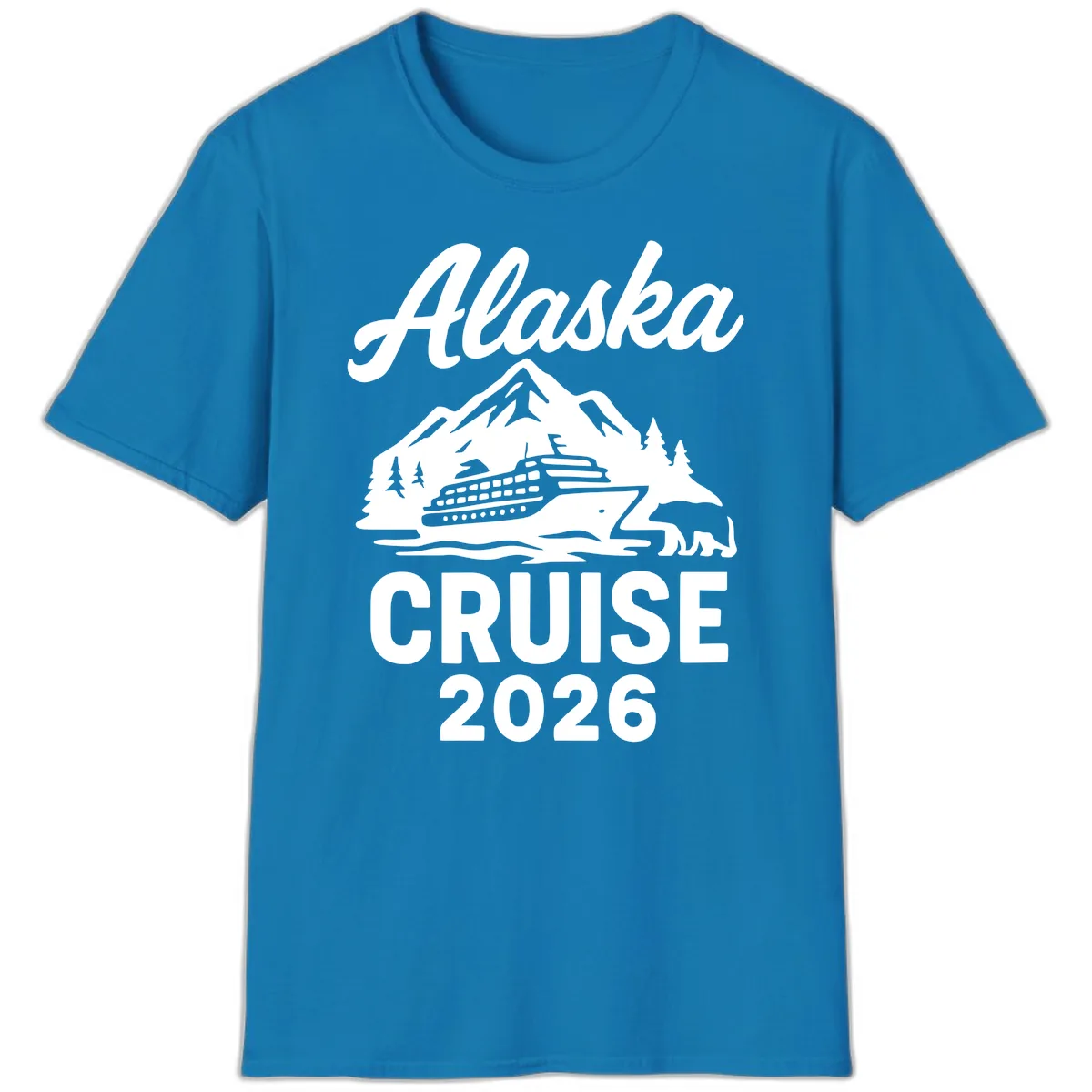 Alaska Cruise 2026 Adventure T-Shirt in Sapphire