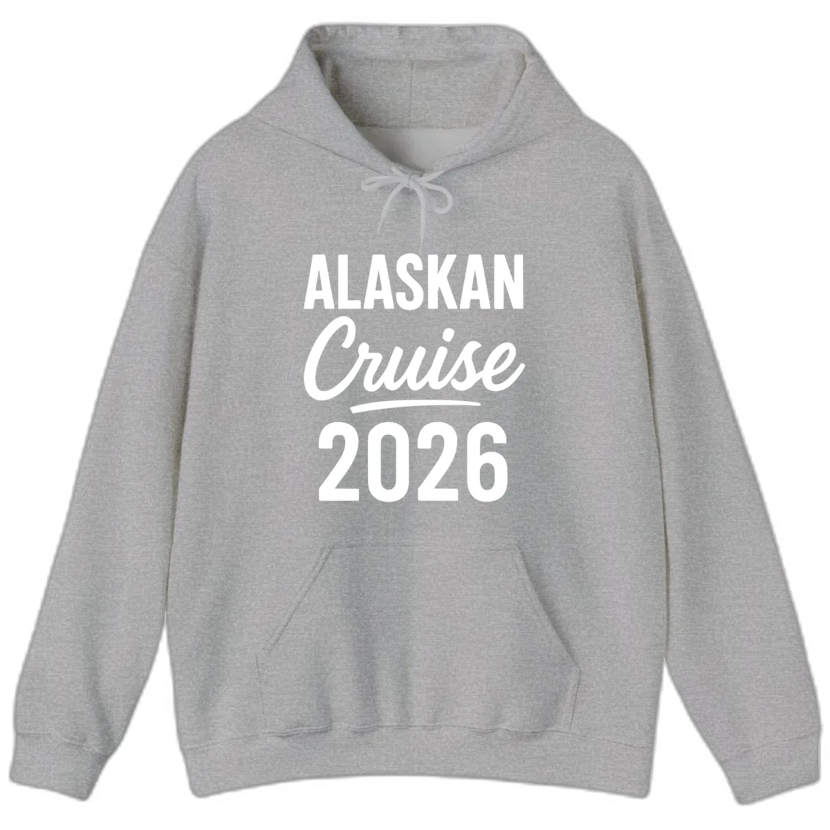 Alaskan Cruise 2026 Hoodie in Sport Grey