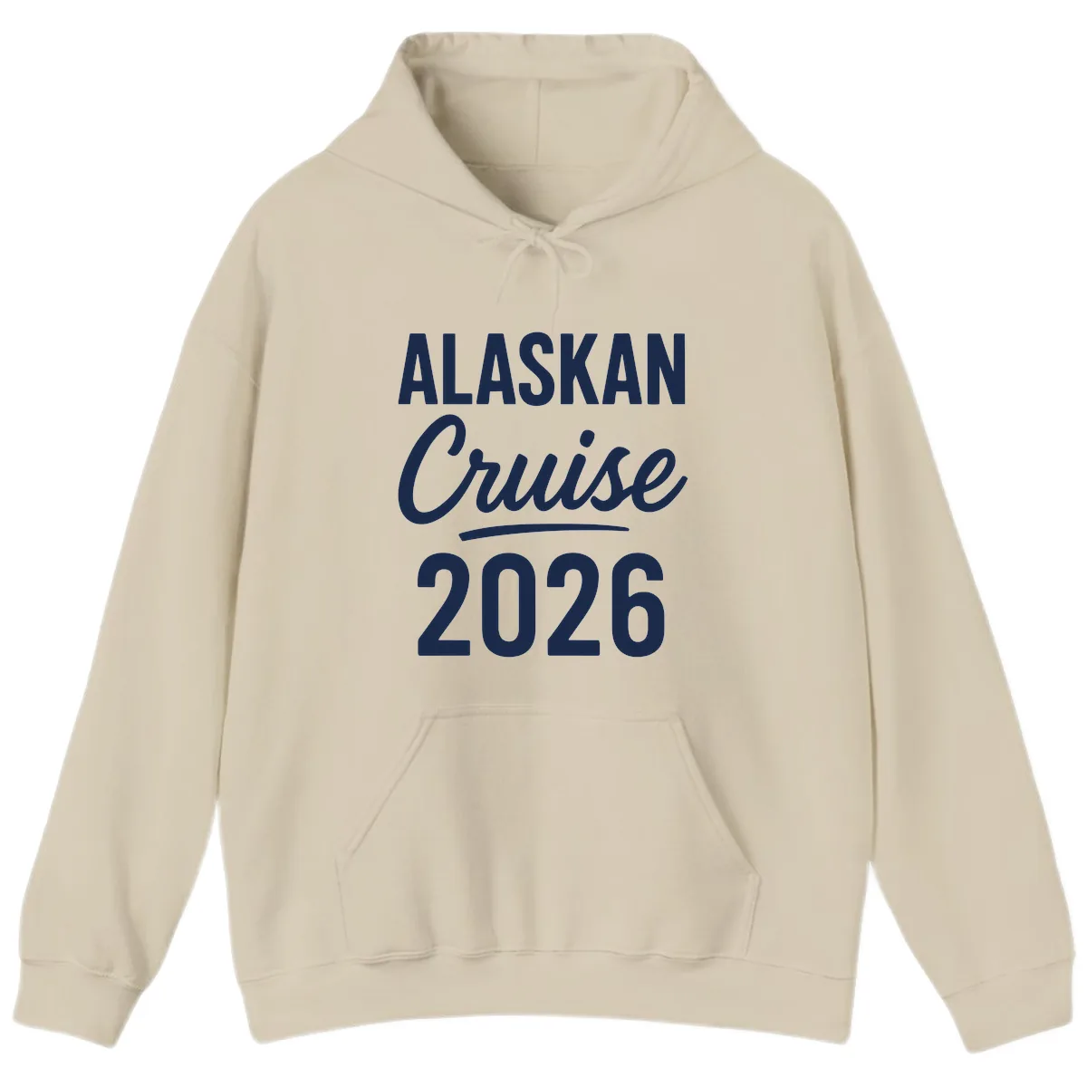 Alaskan Cruise 2026 Hoodie in Sand