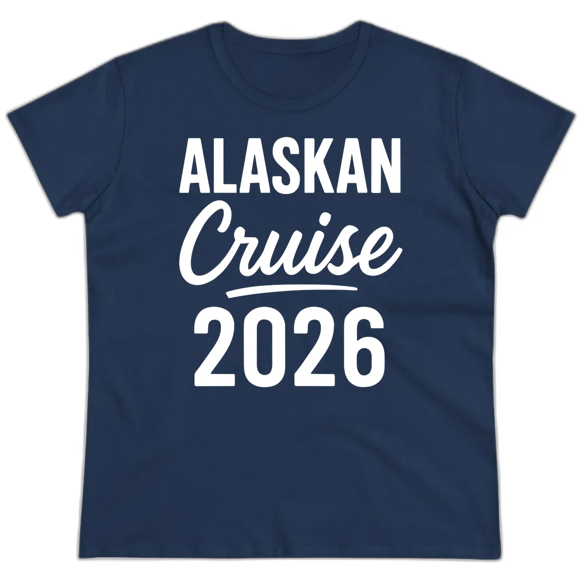 Alaskan Cruise 2026 Ladies Tee in Navy