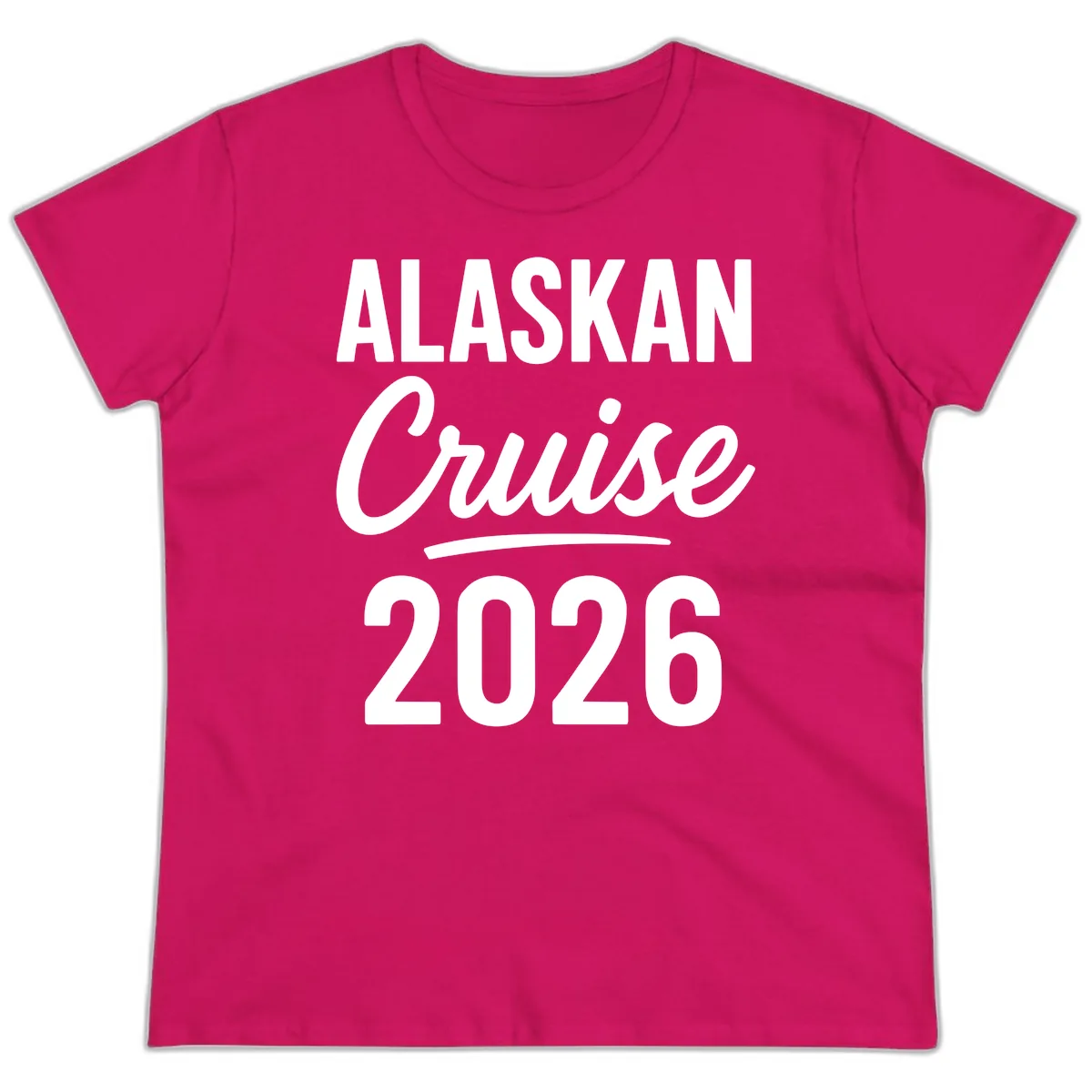 Alaskan Cruise 2026 Ladies Tee in Heliconia