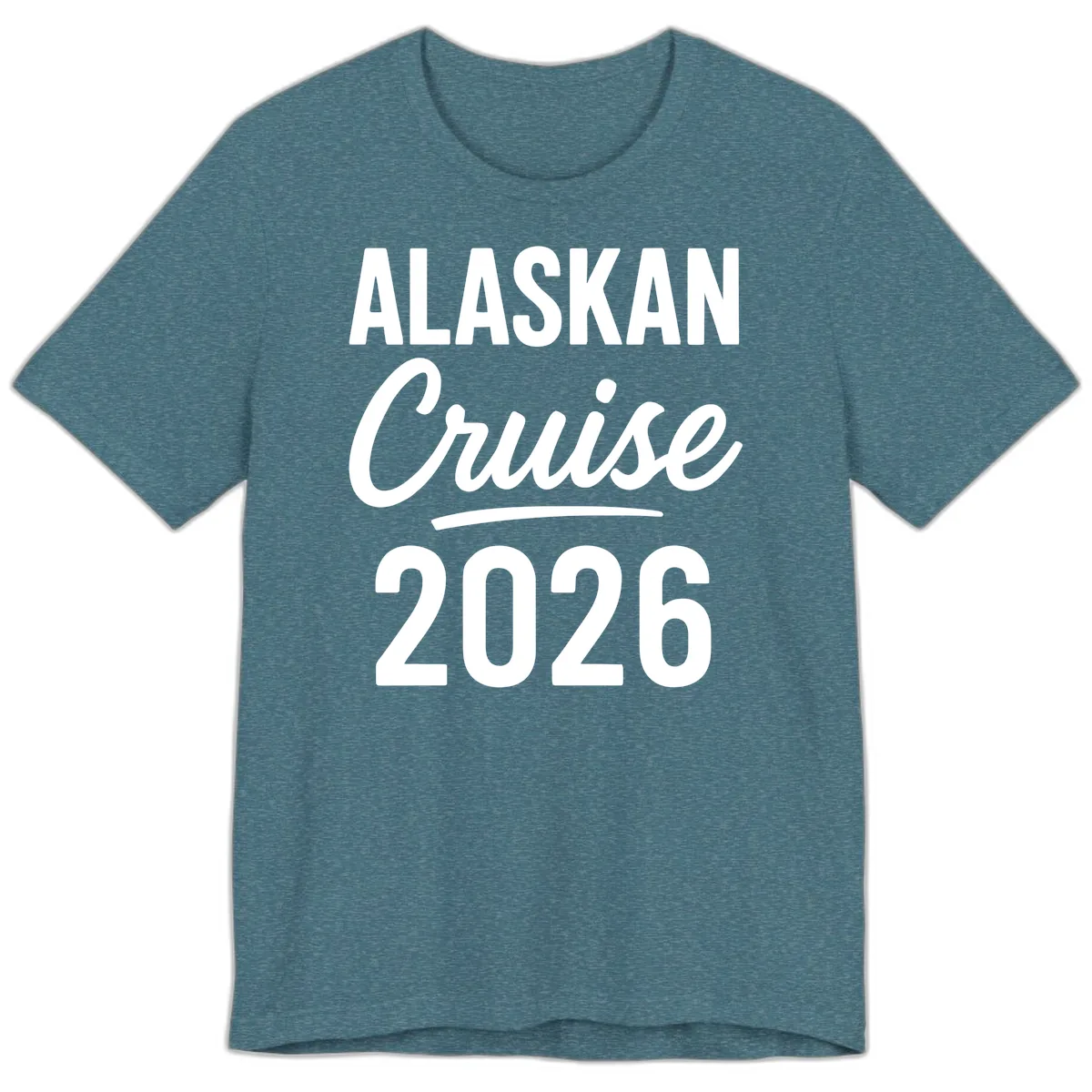 Alaskan Cruise 2026 Premium T-Shirt in Heather Deep Teal