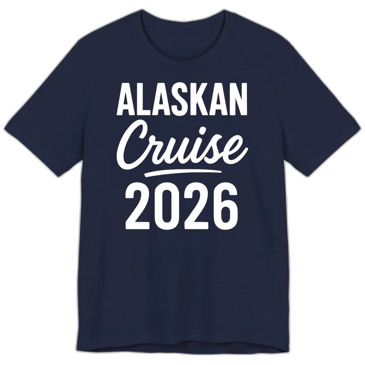 Alaskan Cruise 2026 Premium T-Shirt in Navy