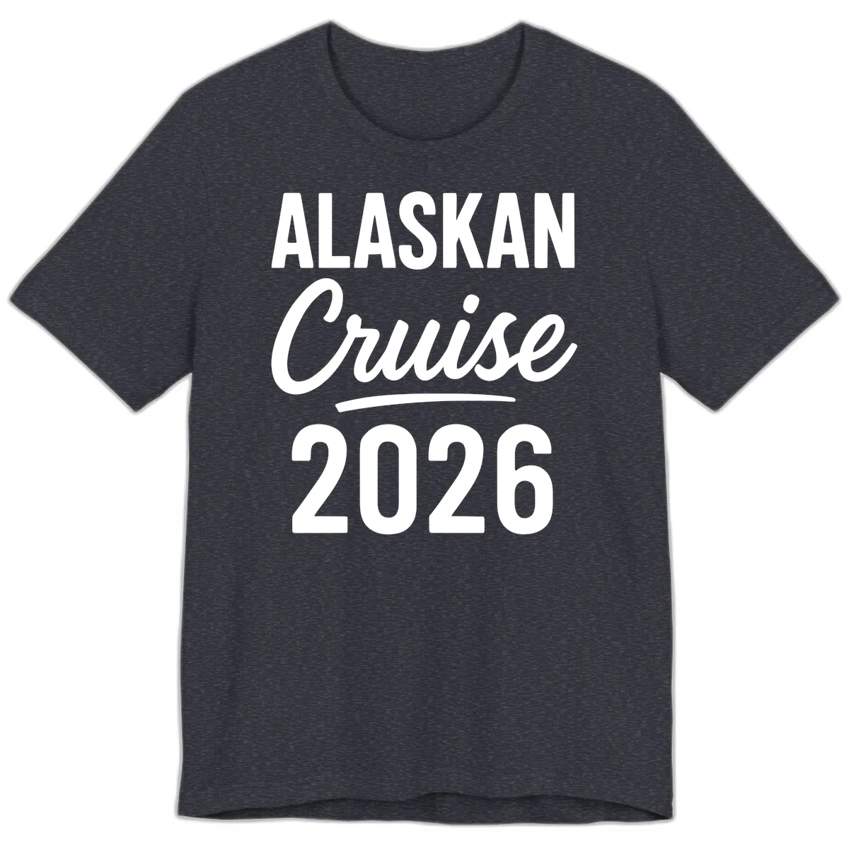 Alaskan Cruise 2026 Premium T-Shirt in Heather Navy