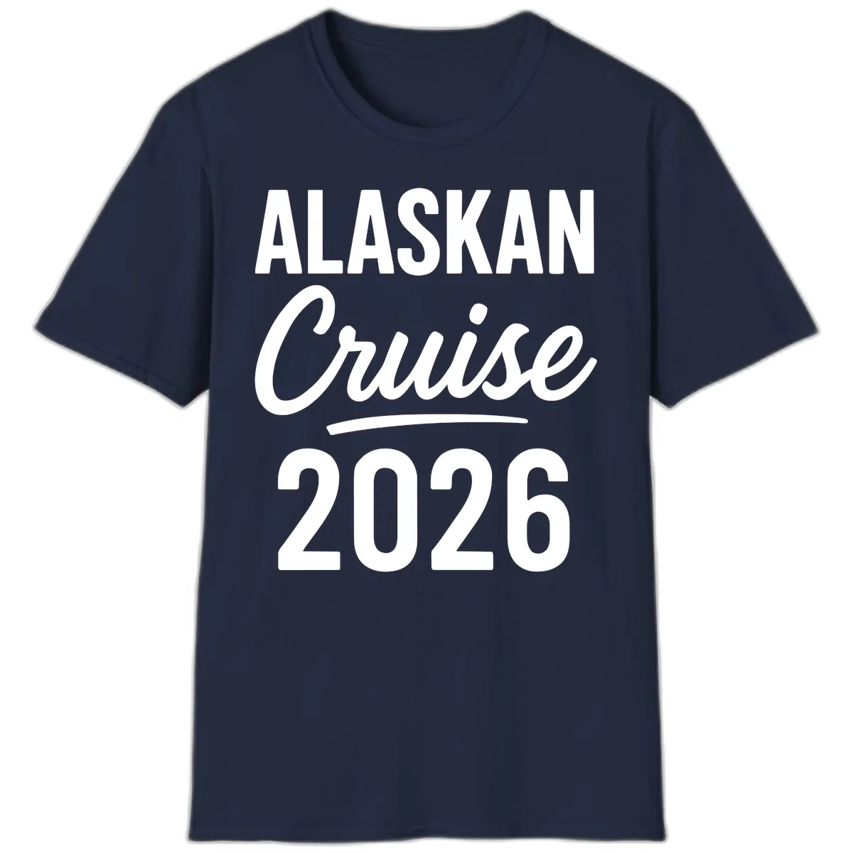 Alaskan Cruise 2026 T-Shirt in Navy