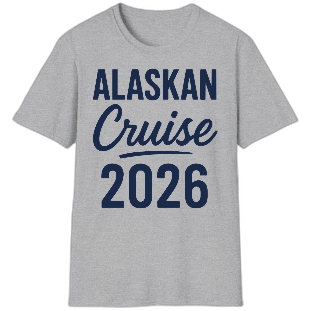 Alaskan Cruise 2026 T-Shirt in Sport Grey
