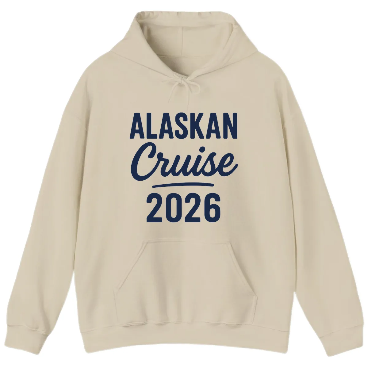 Alaskan Cruise 2026 Hoodie in Sand