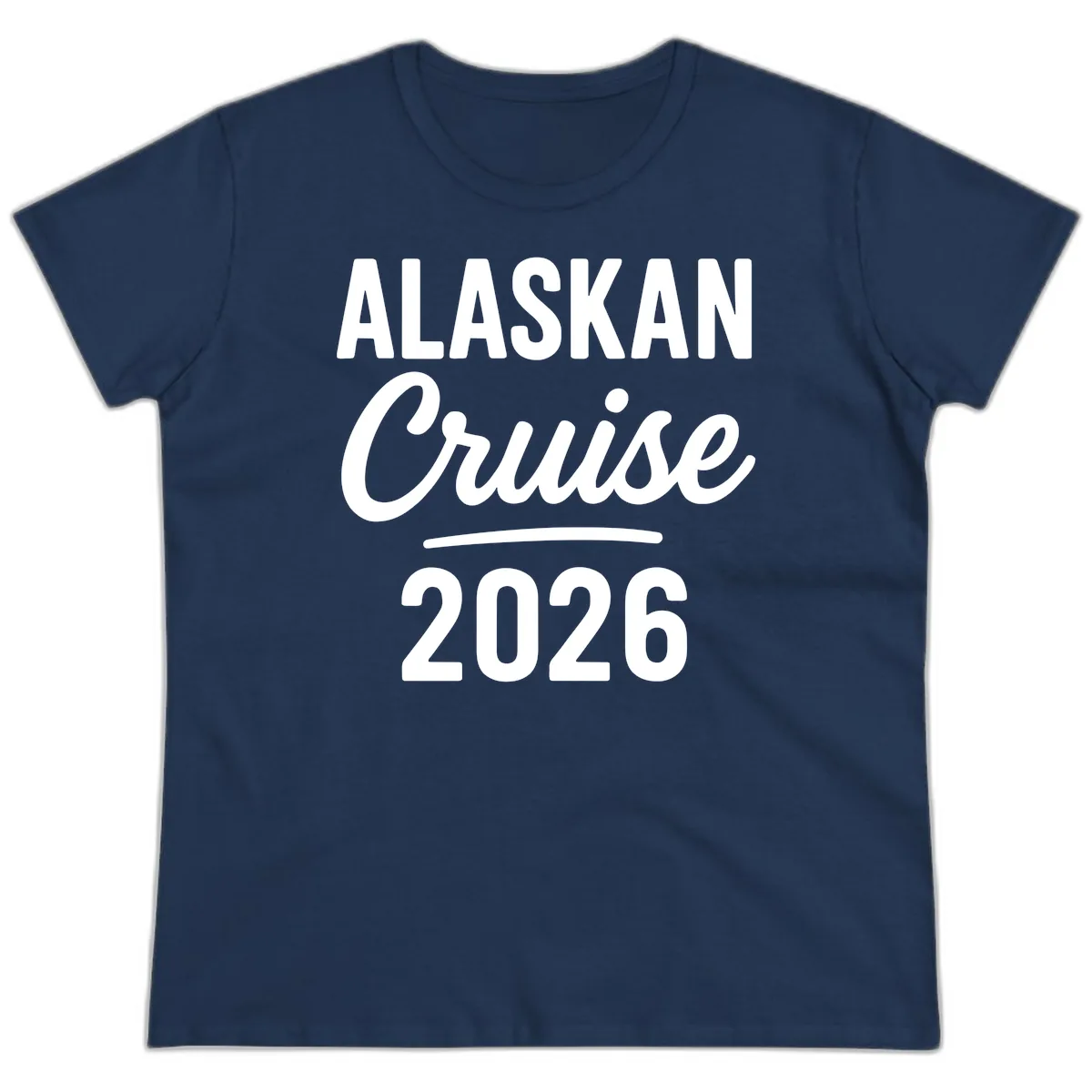 Alaskan Cruise 2026 Ladies Tee in Navy