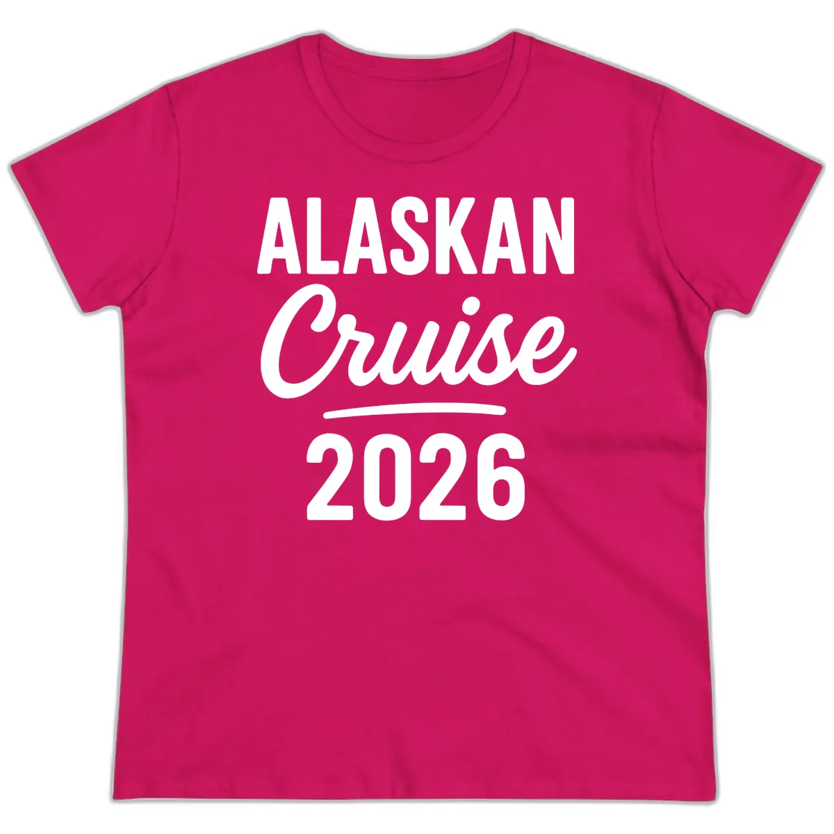 Alaskan Cruise 2026 Ladies Tee in Heliconia