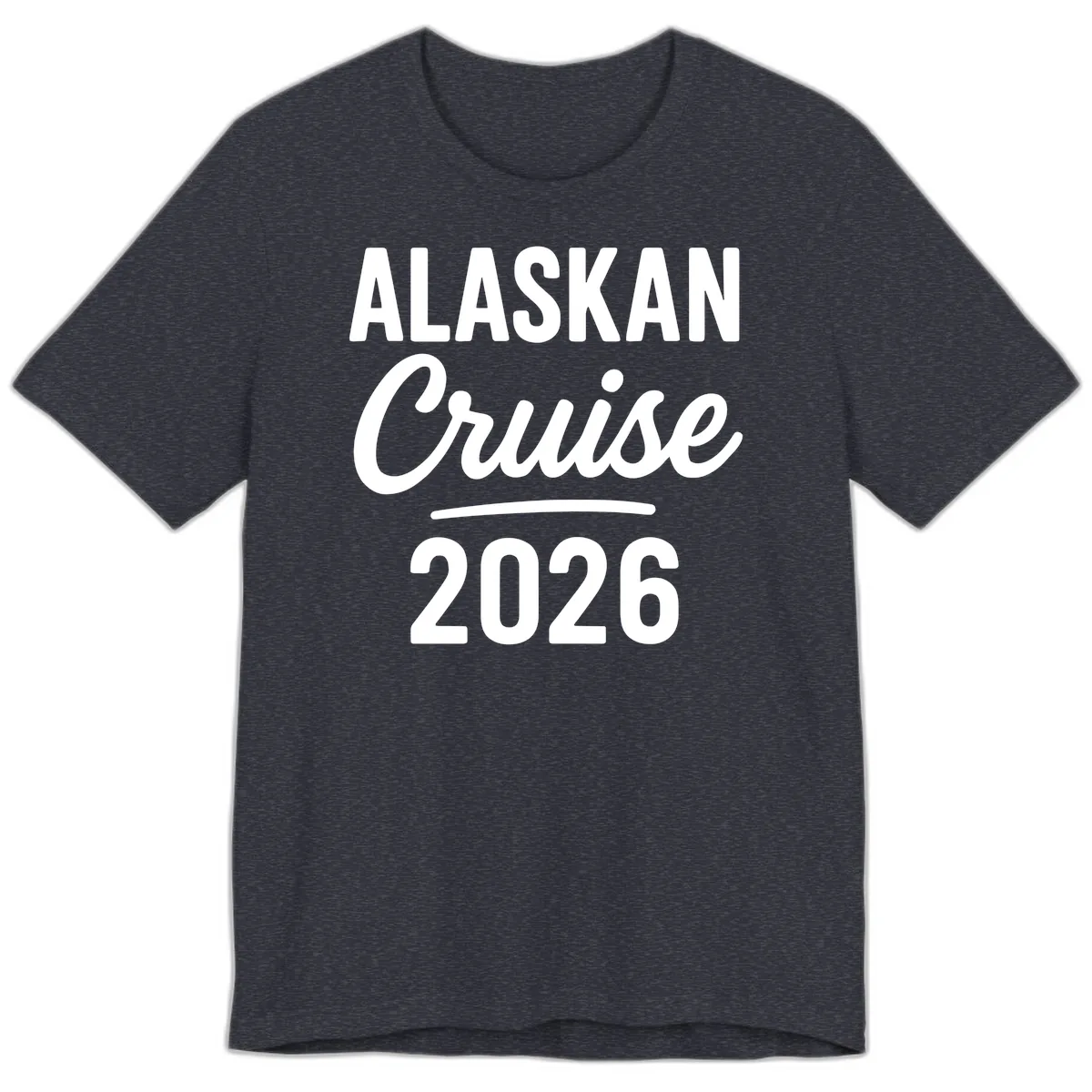 Alaskan Cruise 2026 Premium T-Shirt in Heather Navy