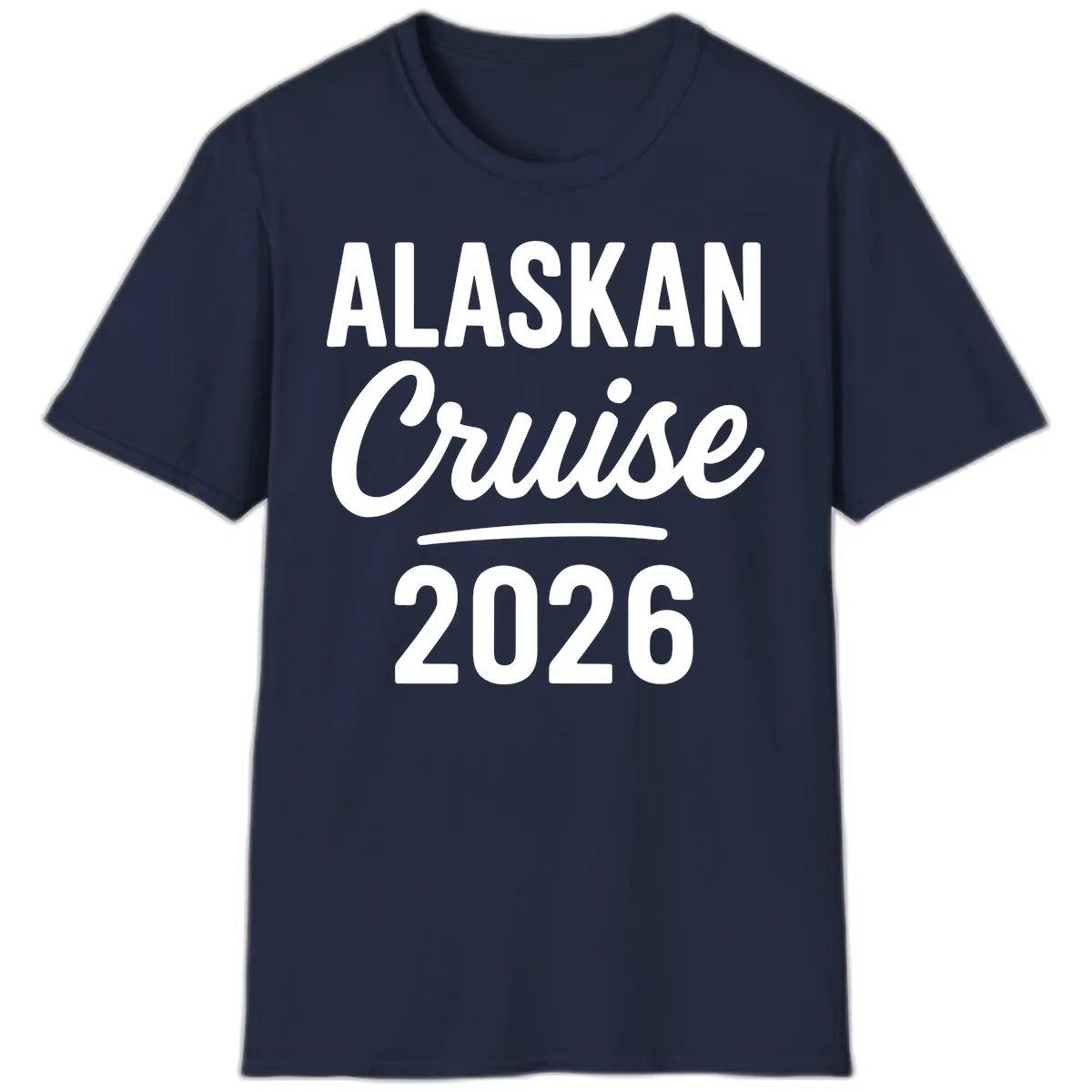 Alaskan Cruise 2026 T-Shirt in Navy