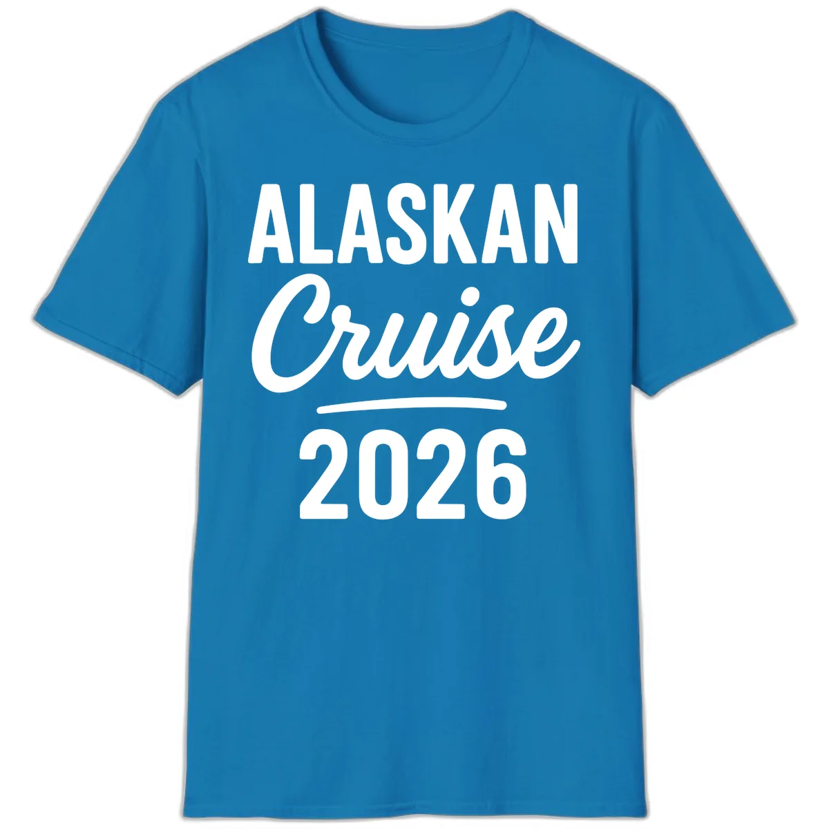 Alaskan Cruise 2026 T-Shirt in Sapphire