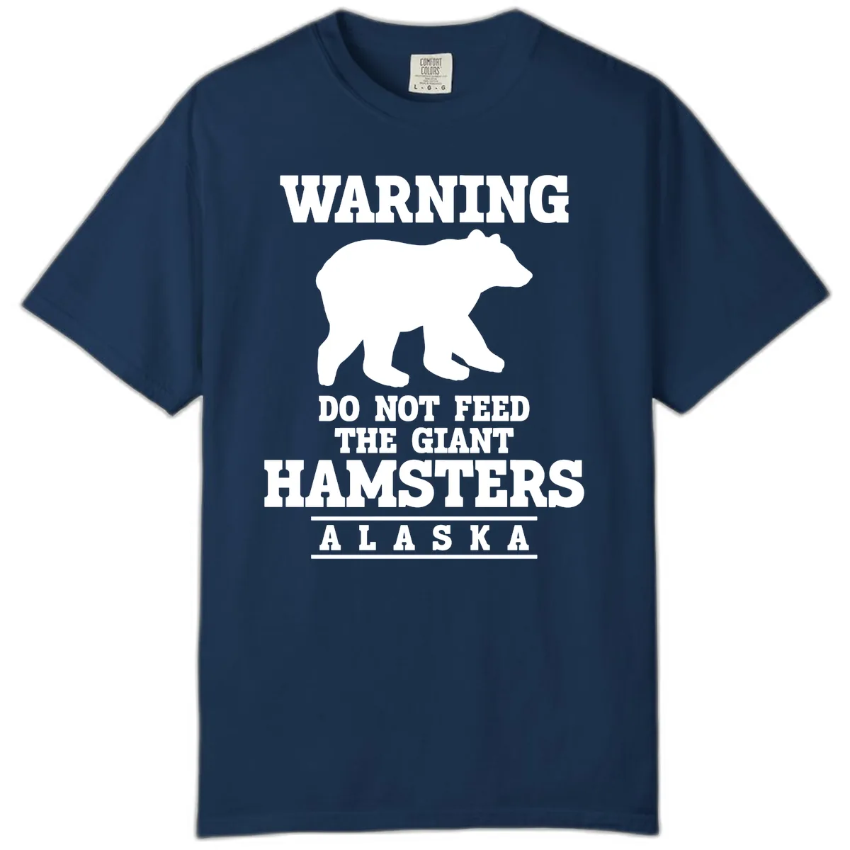 Do Not Feed The Giant Hamsters Comfort Color in Navy
