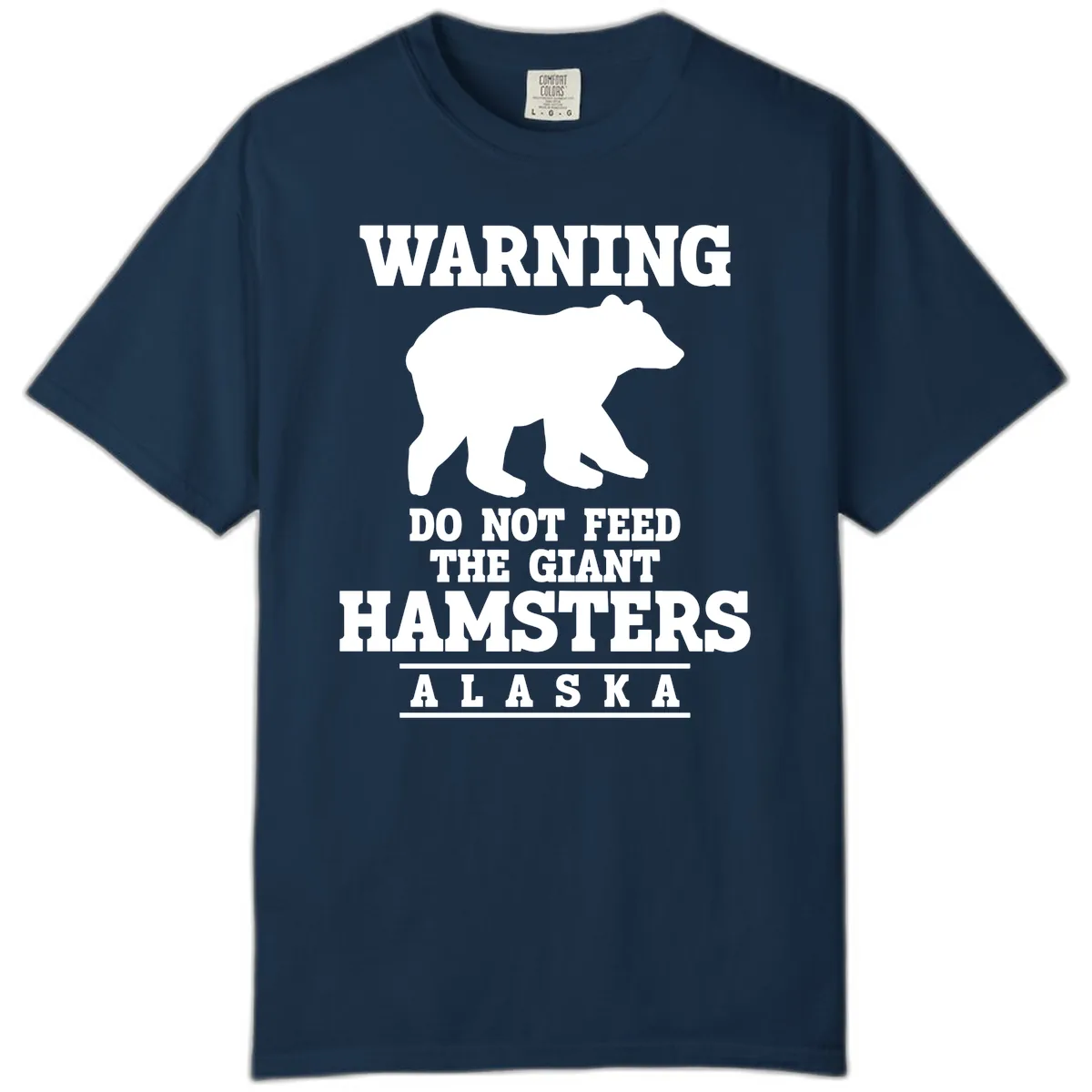 Do Not Feed The Giant Hamsters Comfort Color in True Navy