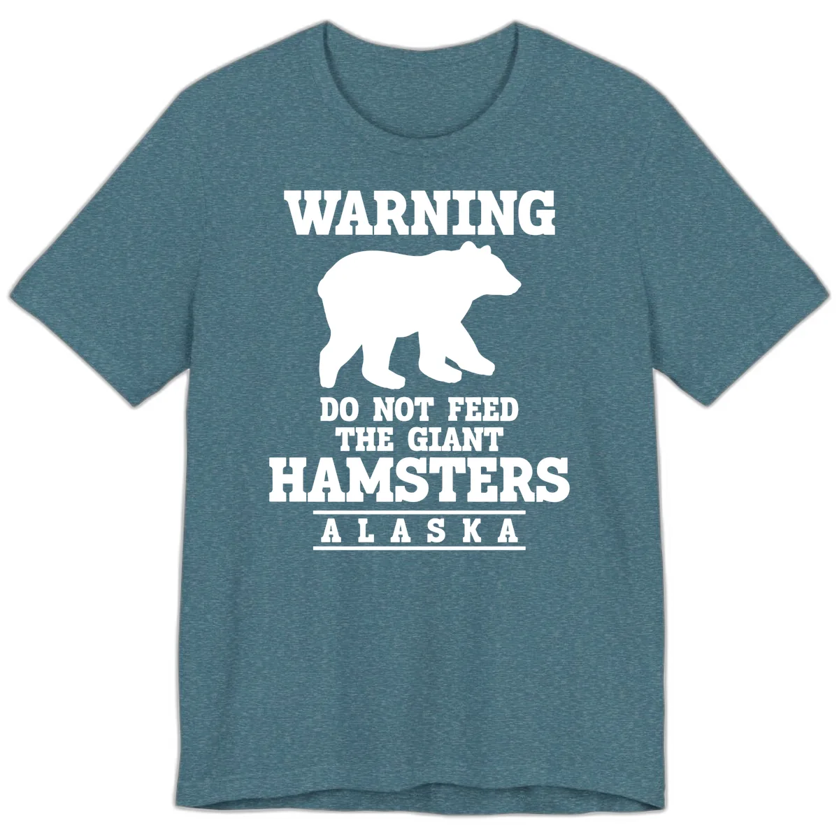 Do Not Feed The Giant Hamsters Premium T-Shirt in Heather Deep Teal