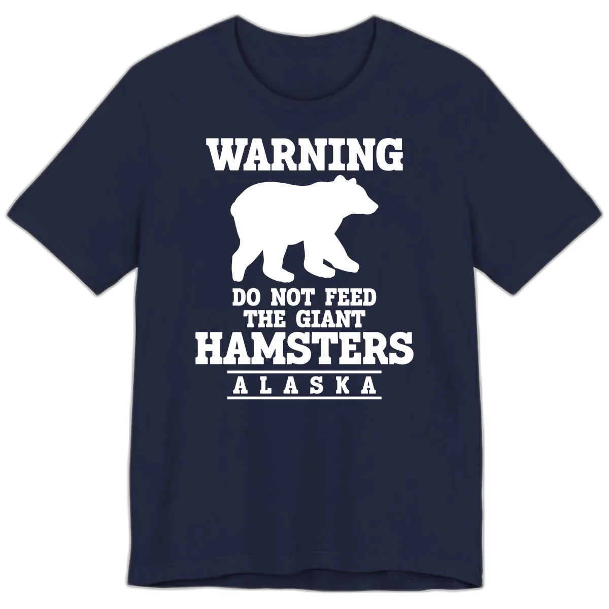 Do Not Feed The Giant Hamsters Premium T-Shirt in Navy