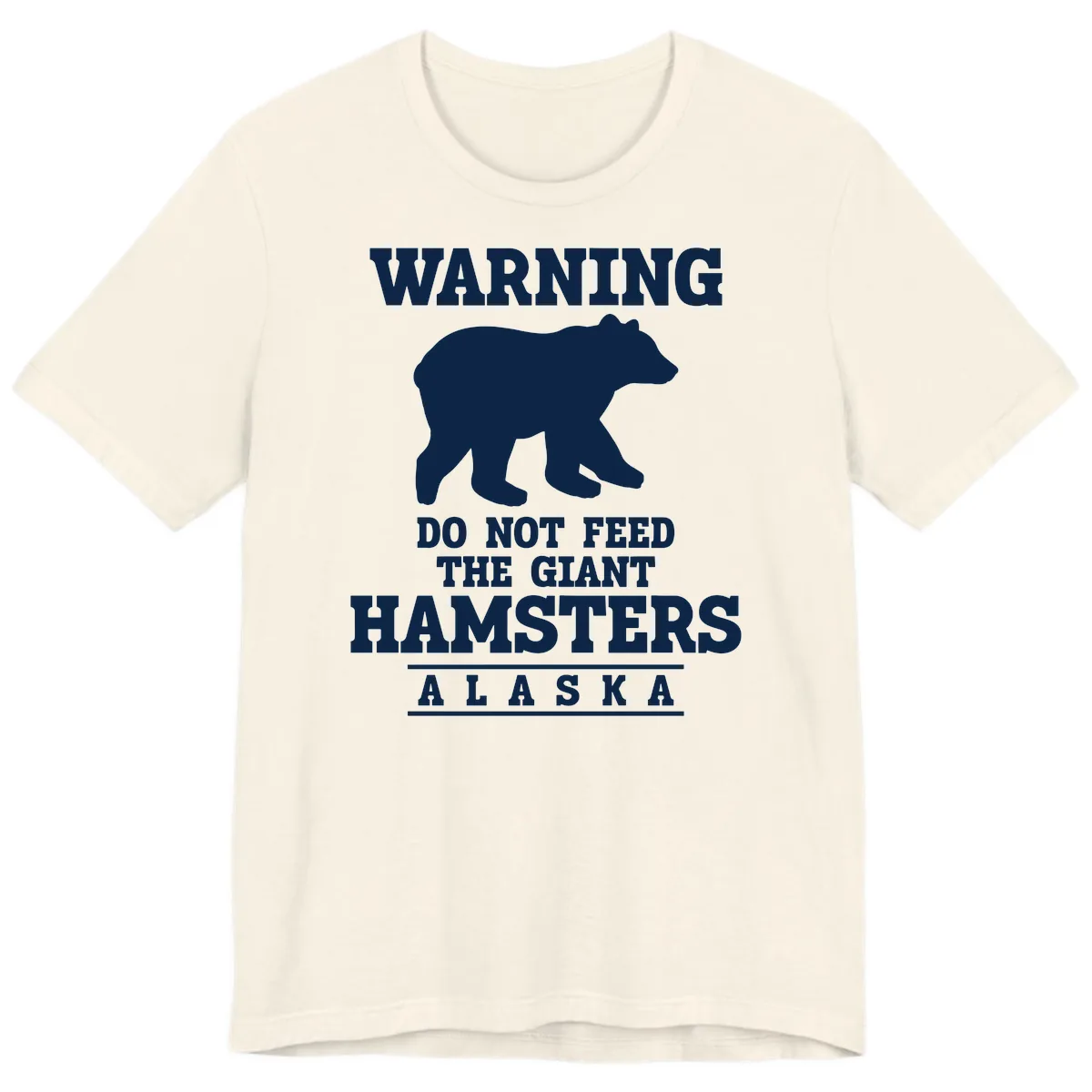 Do Not Feed The Giant Hamsters Premium T-Shirt in Natural