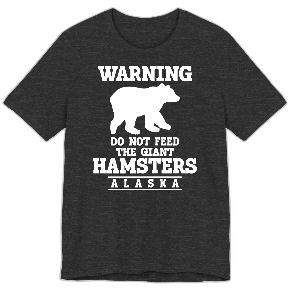 Do Not Feed The Giant Hamsters Premium T-Shirt in Dark Grey Heather