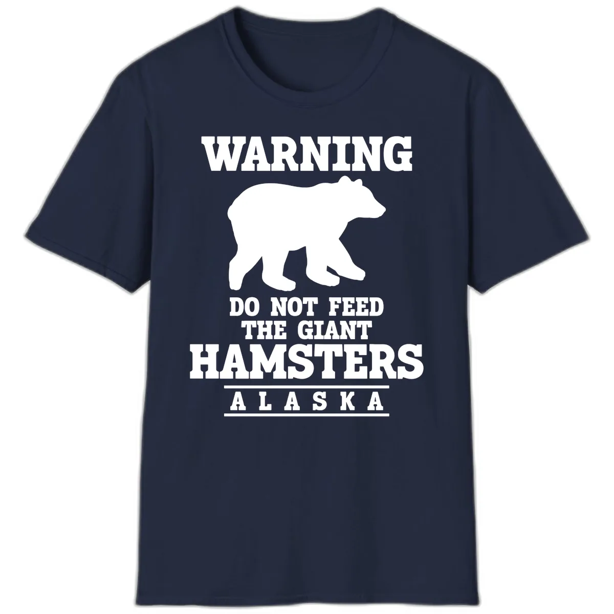 Do Not Feed The Giant Hamsters T-Shirt in Navy
