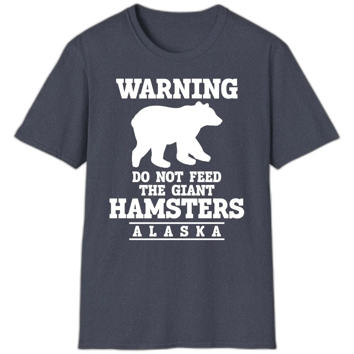 Do Not Feed The Giant Hamsters T-Shirt in Heather Navy