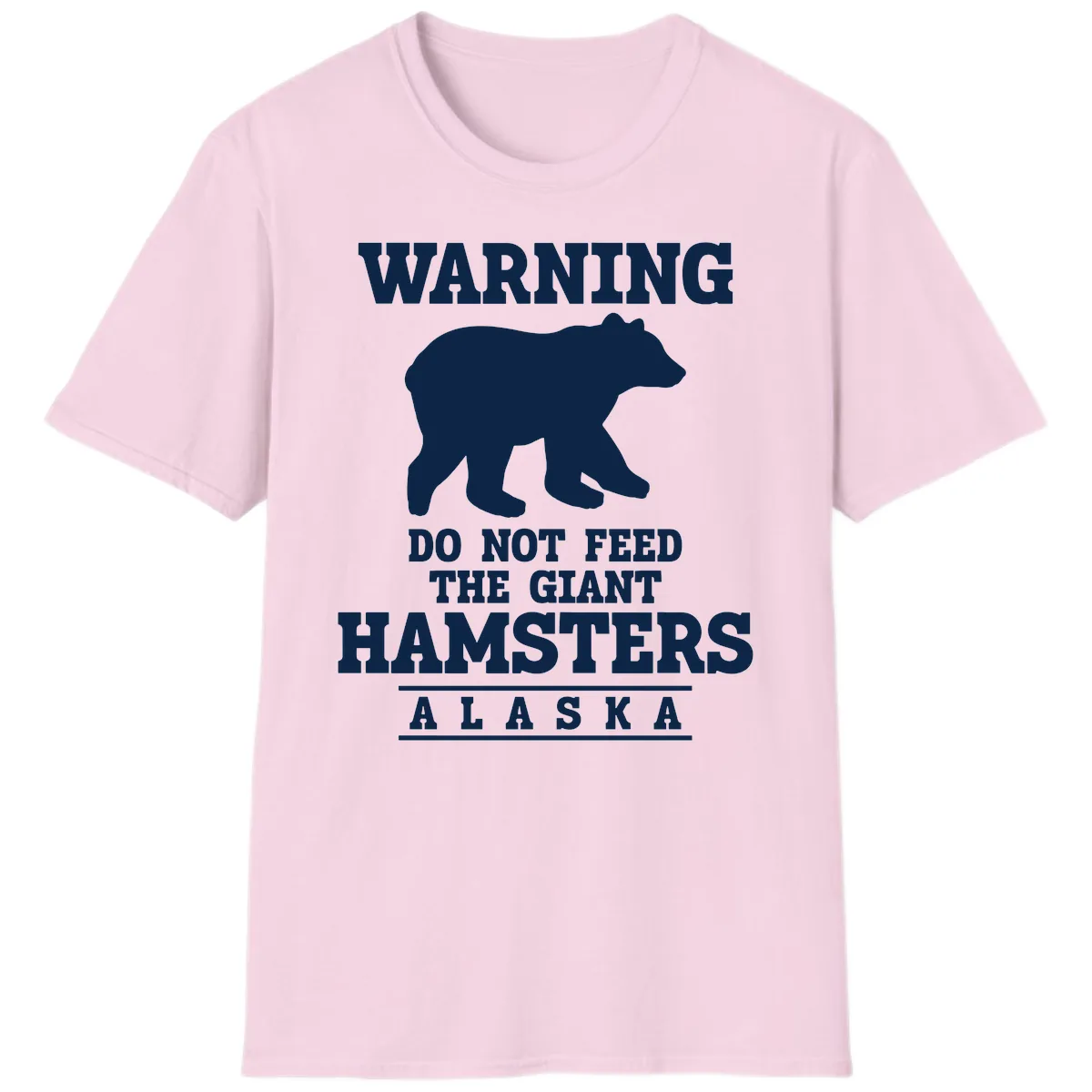 Do Not Feed The Giant Hamsters T-Shirt in Light Pink
