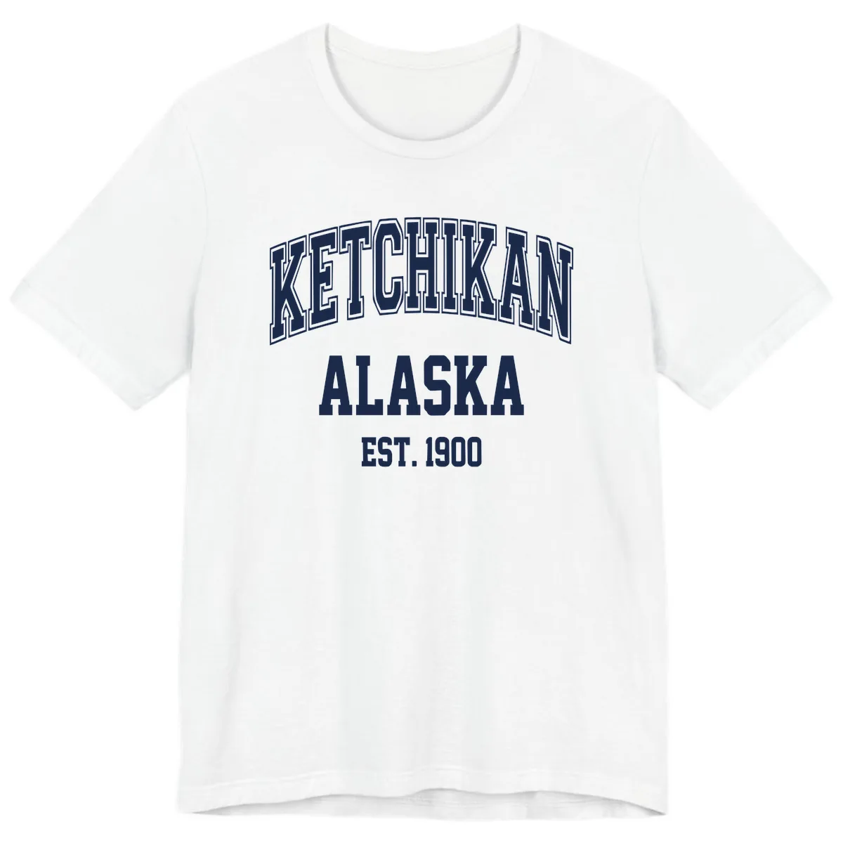 Ketchikan Alaska Est 1900 Premium T-Shirt in White