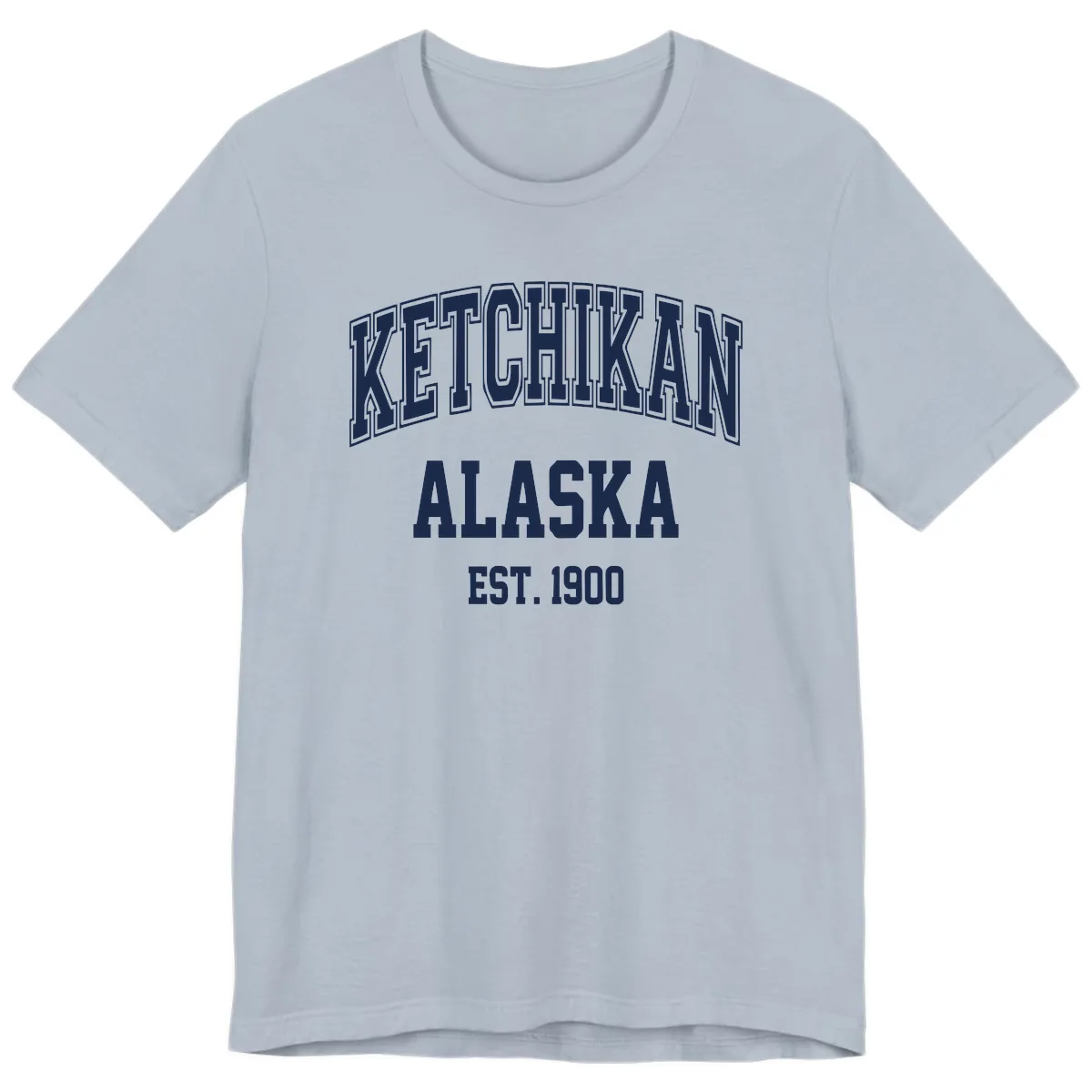 Ketchikan Alaska Est 1900 Premium T-Shirt in Light Blue