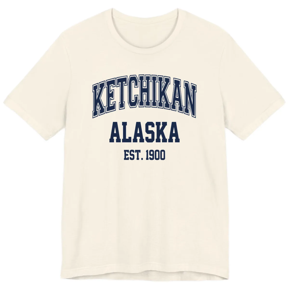 Ketchikan Alaska Est 1900 Premium T-Shirt in Natural