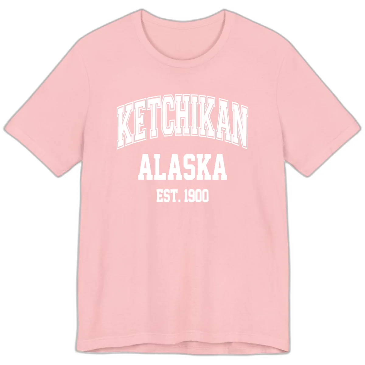 Ketchikan Alaska Est 1900 Premium T-Shirt in Pink
