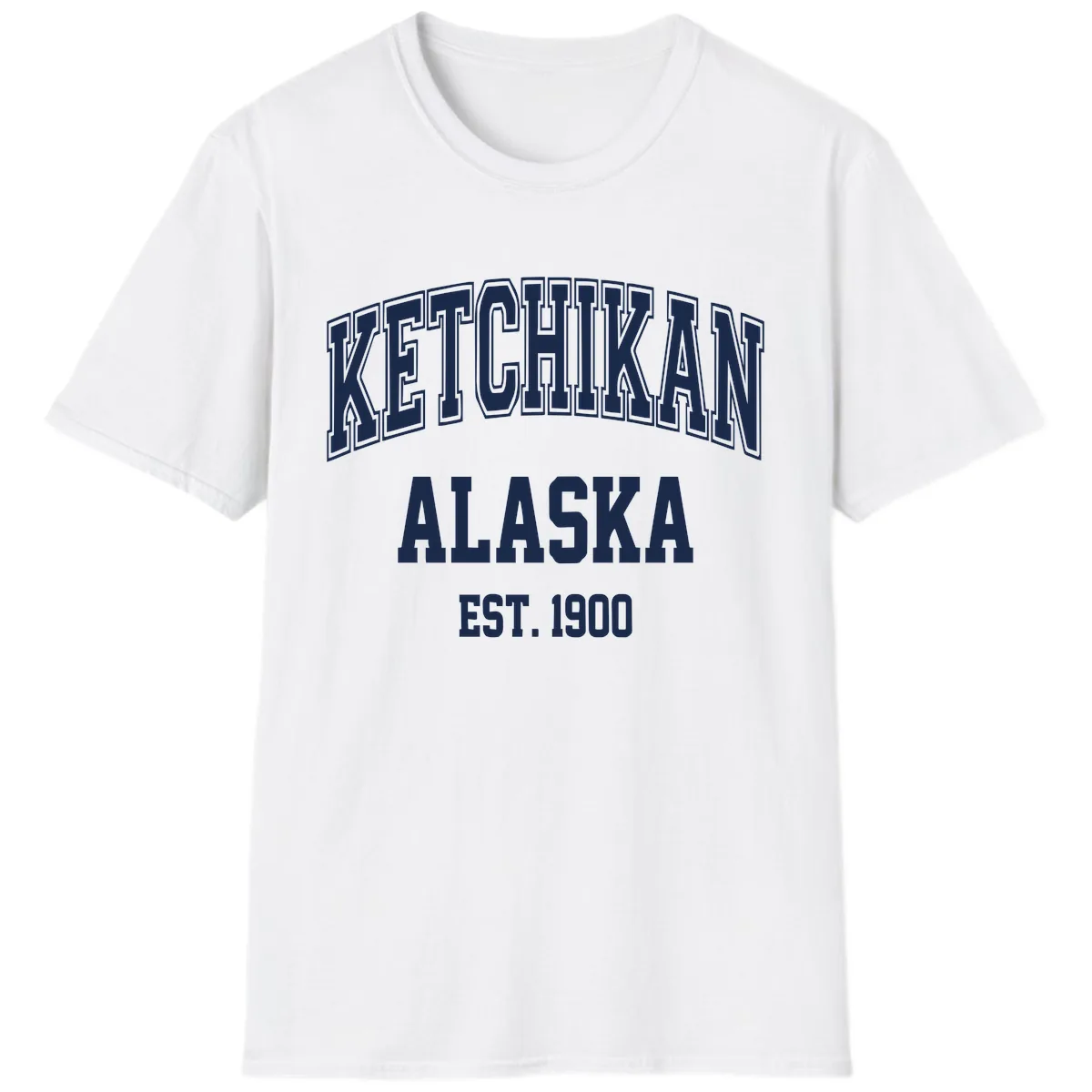 Ketchikan Alaska Est 1900 T-Shirt in White