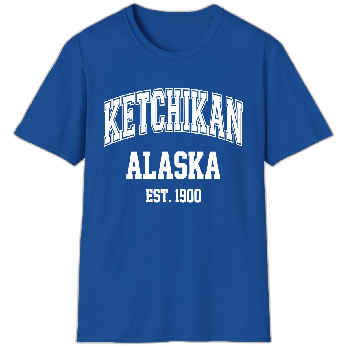 Ketchikan Alaska Est 1900 T-Shirt in Royal