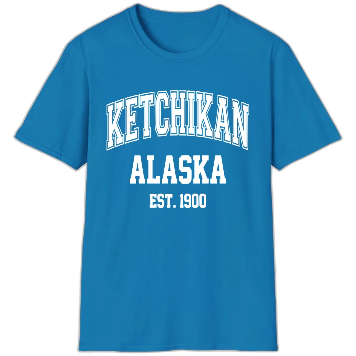 Ketchikan Alaska Est 1900 T-Shirt in Sapphire
