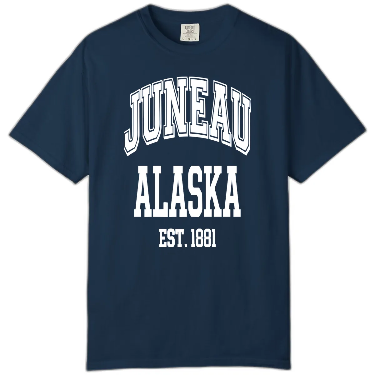 Juneau At Alaska Est 1881 Comfort Color in True Navy