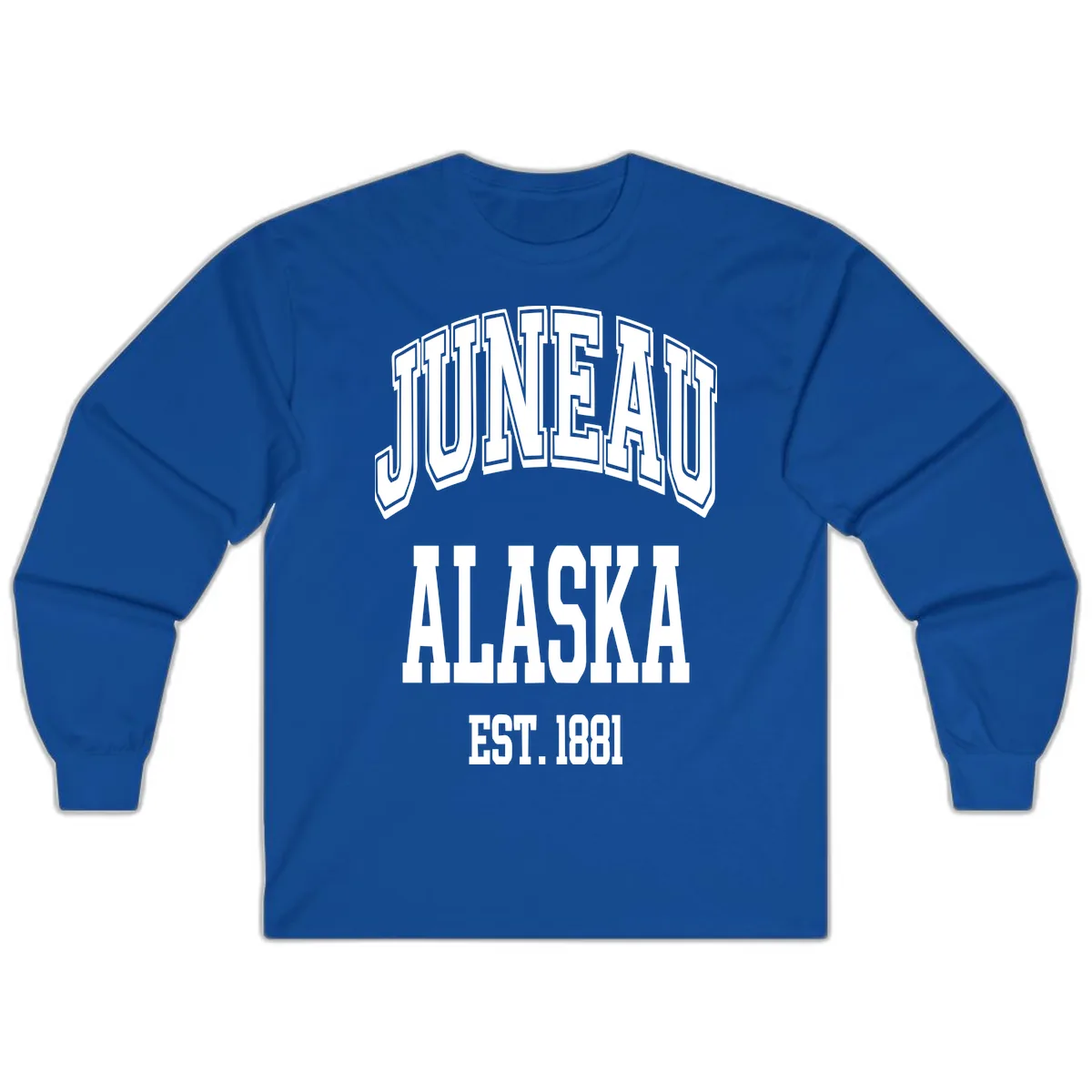 Juneau At Alaska Est 1881 Long Sleeve in Royal