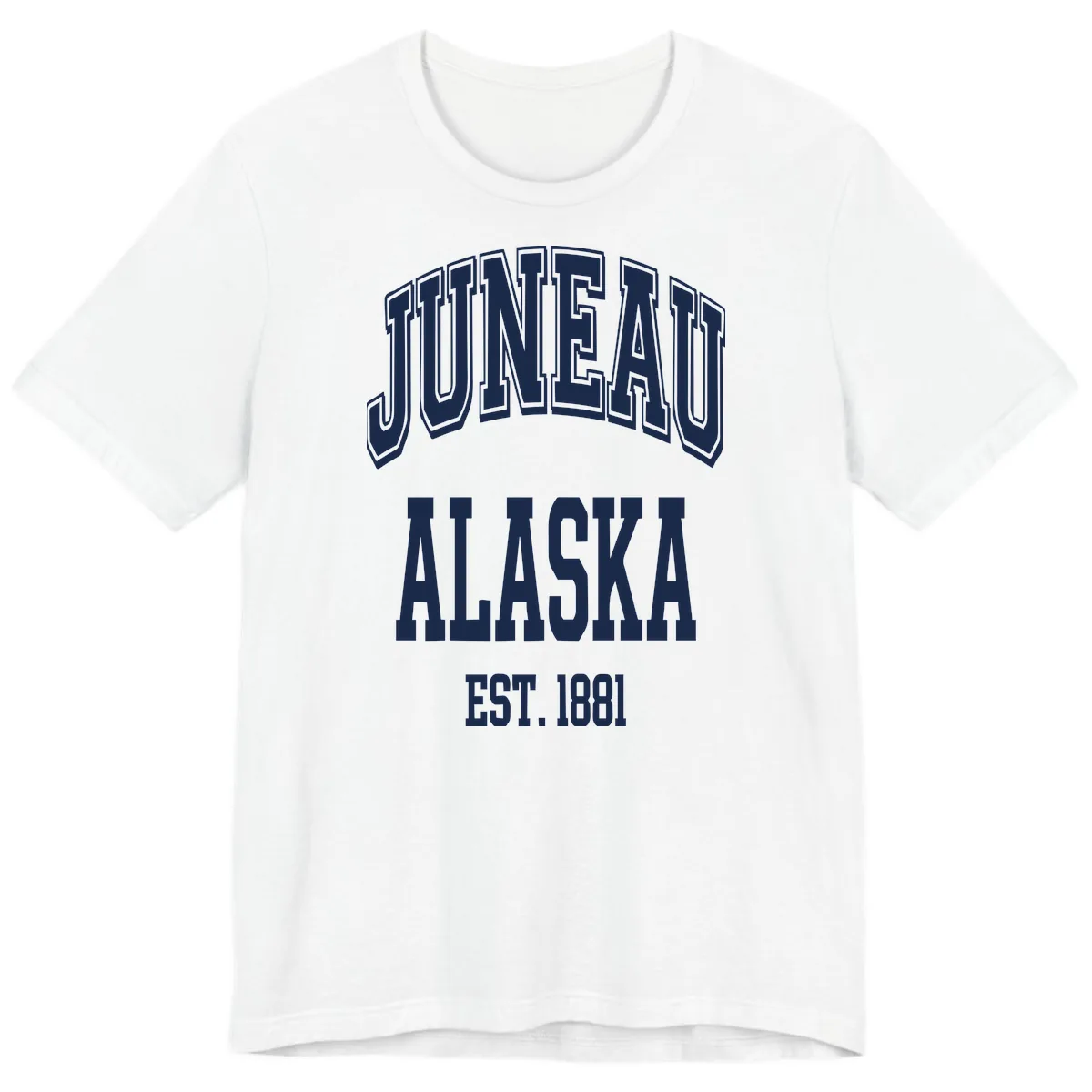 Juneau At Alaska Est 1881 Premium T-Shirt in White