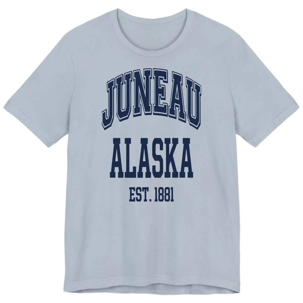 Juneau At Alaska Est 1881 Premium T-Shirt in Light Blue