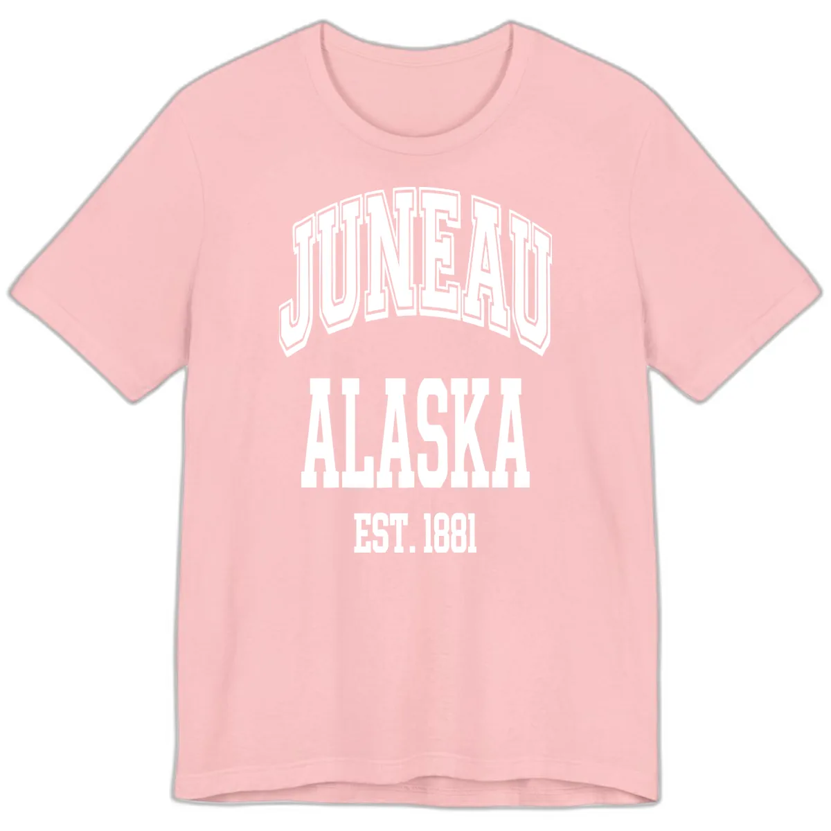 Juneau At Alaska Est 1881 Premium T-Shirt in Pink