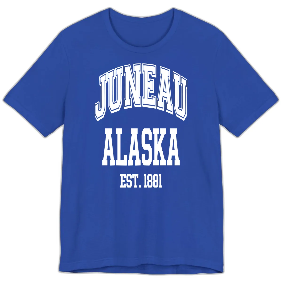 Juneau At Alaska Est 1881 Premium T-Shirt in True Royal