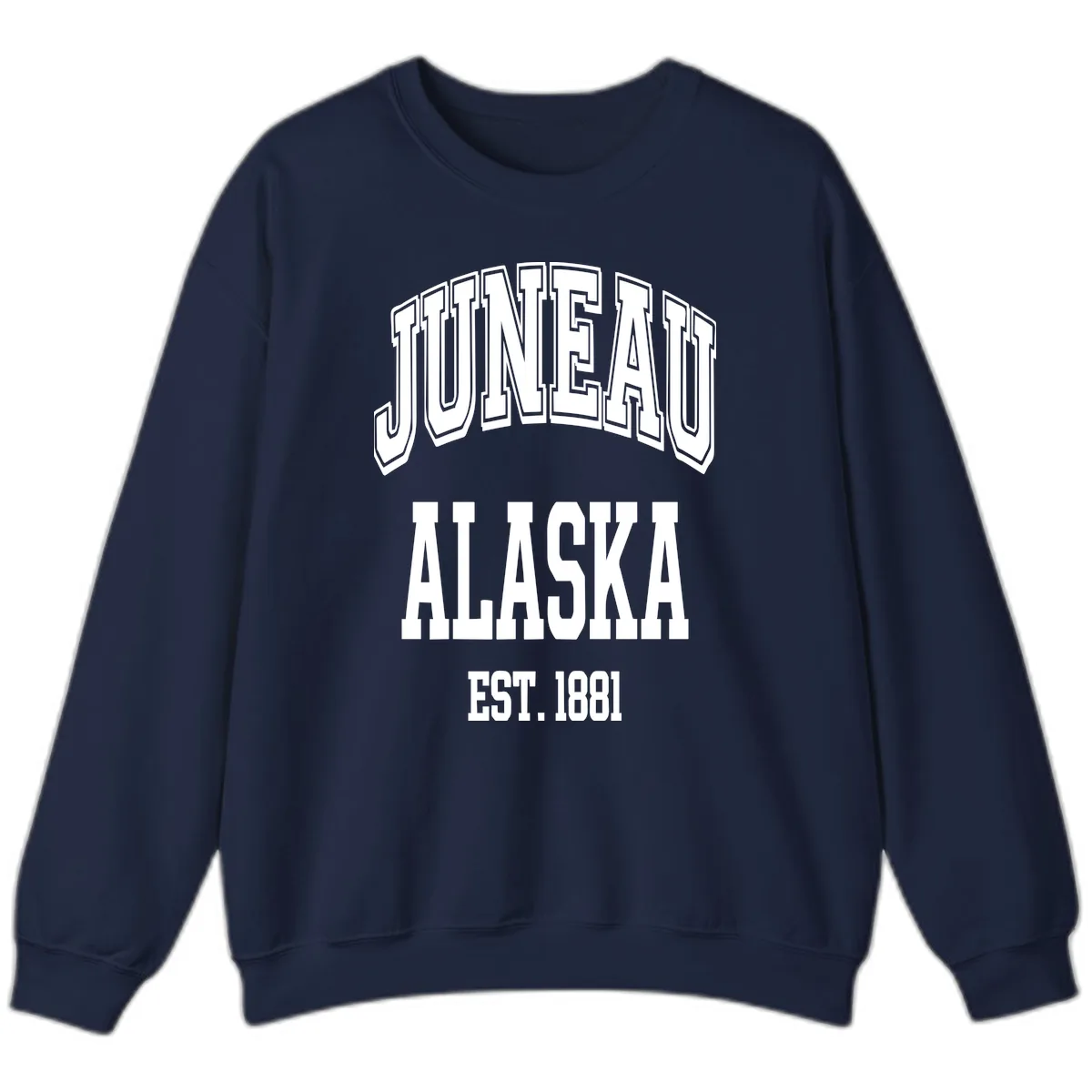 Juneau At Alaska Est 1881 Sweatshirt in Navy