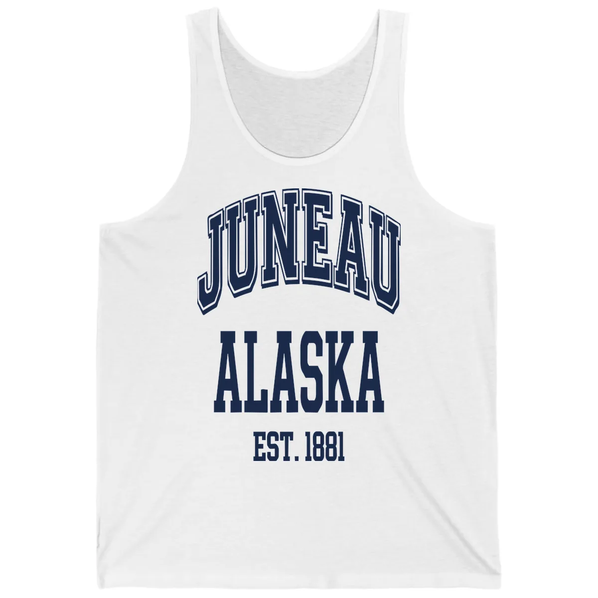 Juneau At Alaska Est 1881 Tank in White