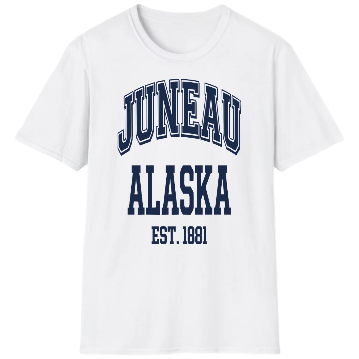 Juneau At Alaska Est 1881 T-Shirt in White
