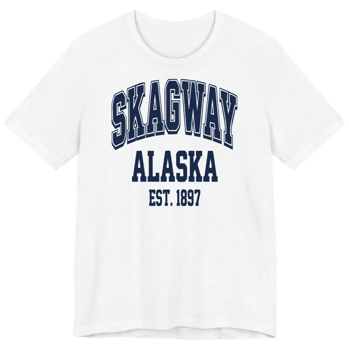 Skagway Alaska Established 1897 Premium T-Shirt in White