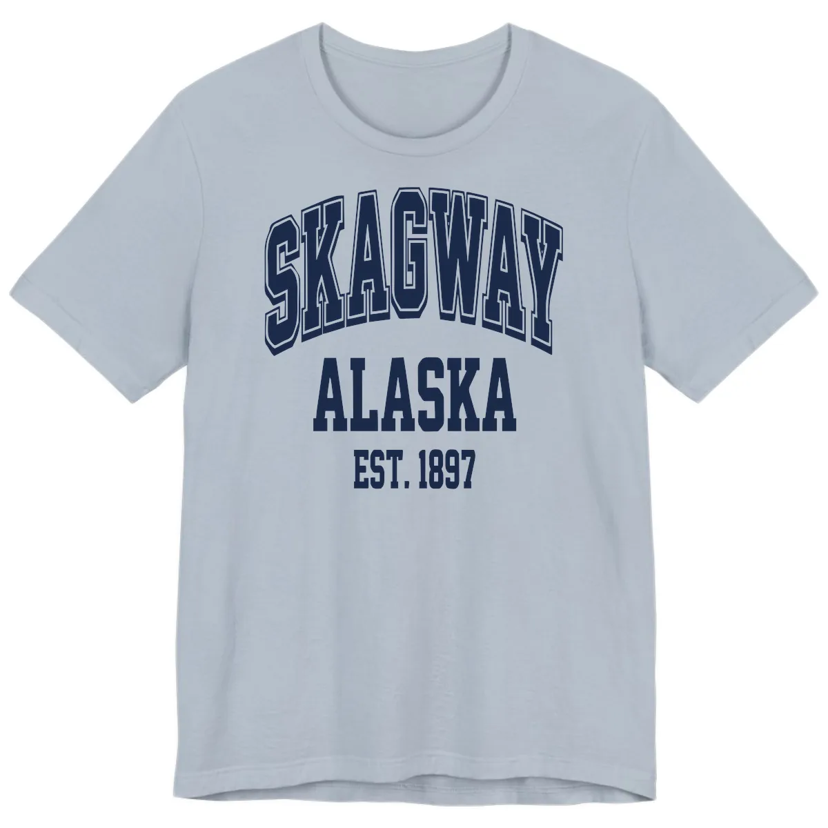 Skagway Alaska Established 1897 Premium T-Shirt in Light Blue