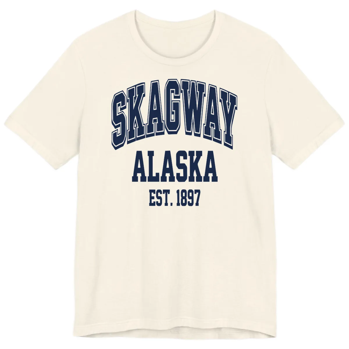 Skagway Alaska Established 1897 Premium T-Shirt in Natural