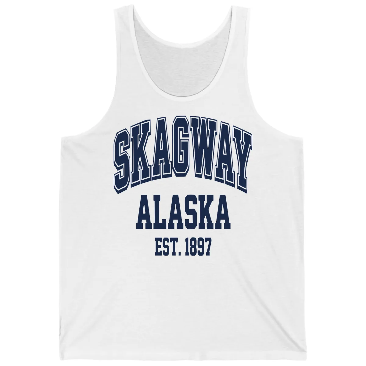 Skagway Alaska Established 1897 Tank in White