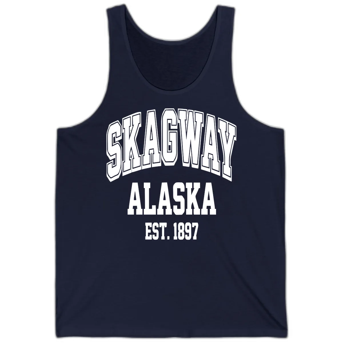 Skagway Alaska Established 1897 Tank in Navy