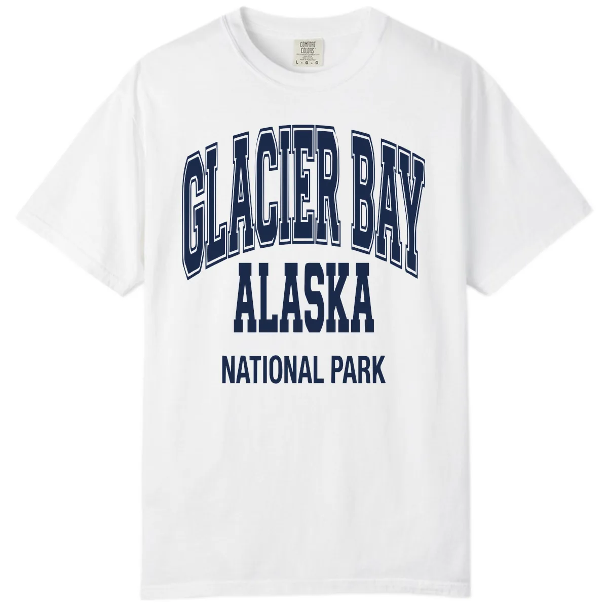 Glacier Bay Alaska National Park Comfort Color in White
