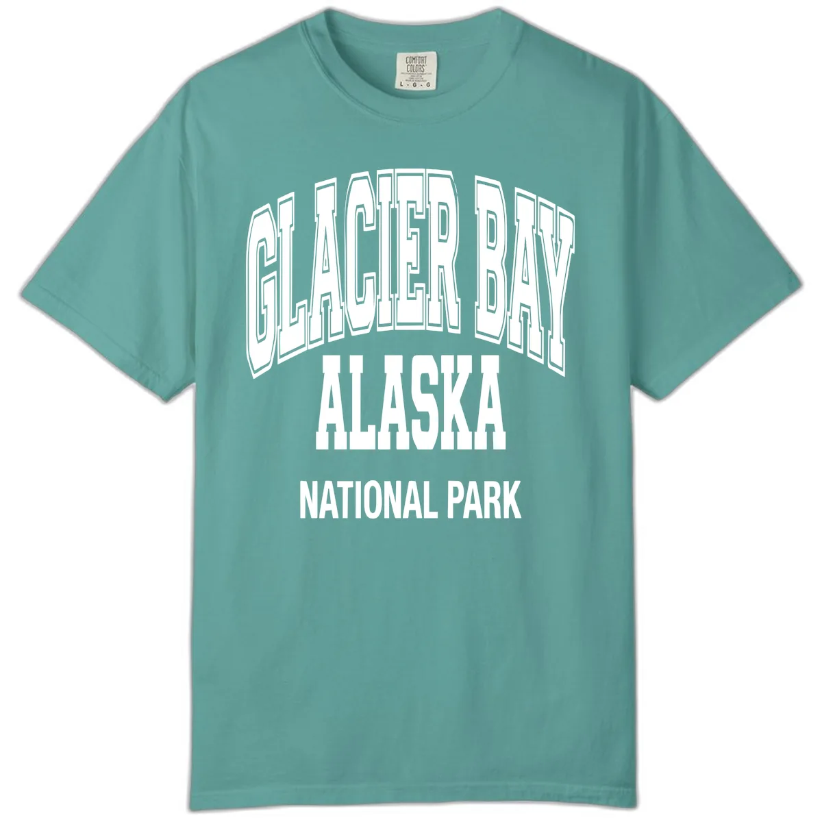 Glacier Bay Alaska National Park Comfort Color in Seafoam